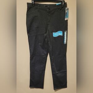 Lee Effortless Wash & Wear Relaxed Straight Leg 10 Long Charcoal Heather